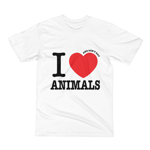 I HEART and don't eat ANIMALS
